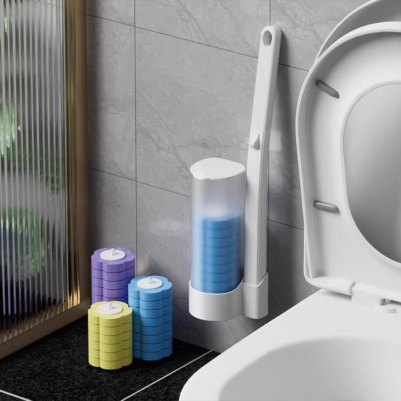 Disposable toilet brush