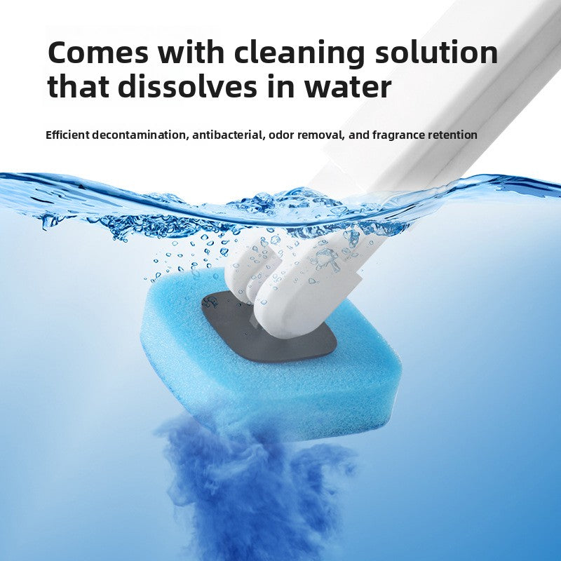 Disposable Toilet Brush with Wall Mount