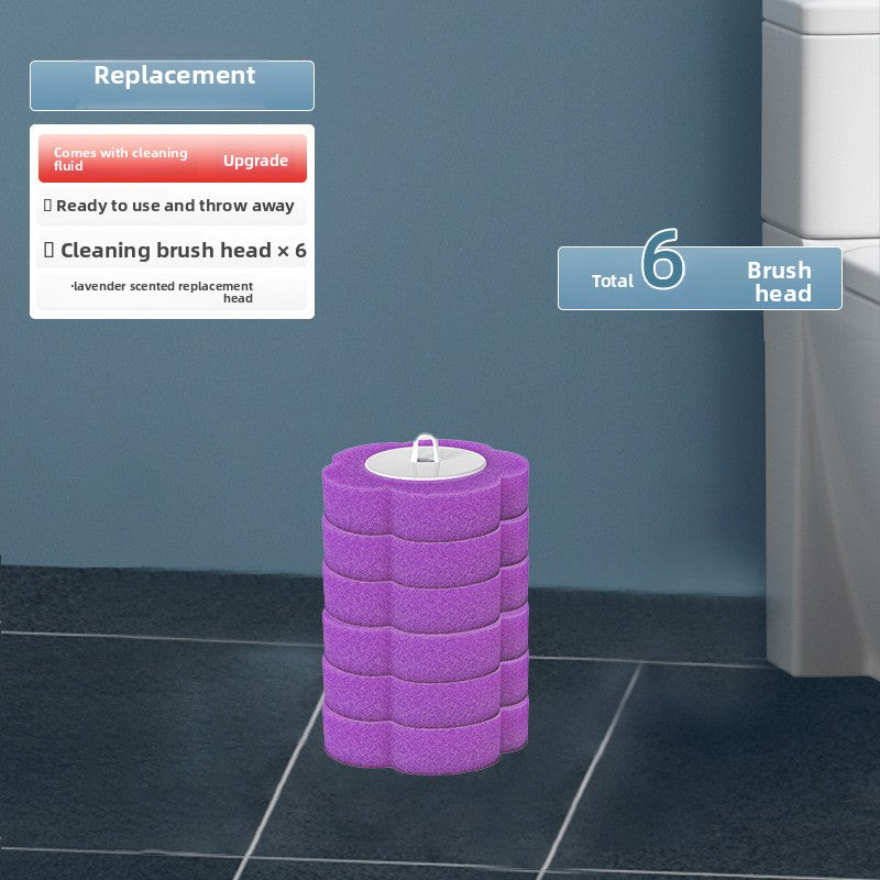 Disposable toilet brush