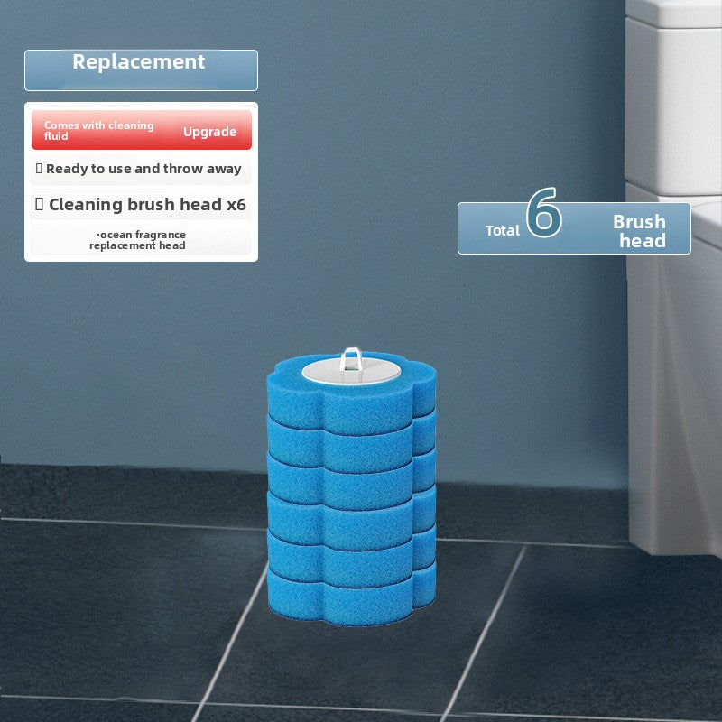 Disposable toilet brush