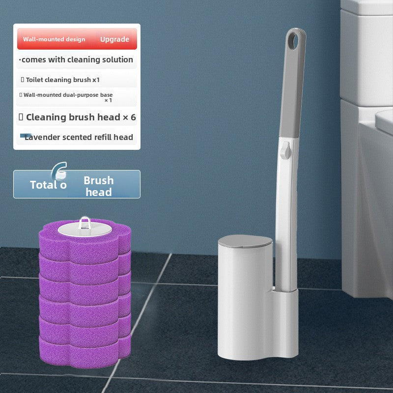 Disposable toilet brush