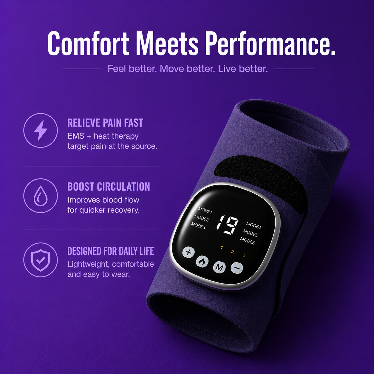Adjustable EMS Massage Wrist Strap
