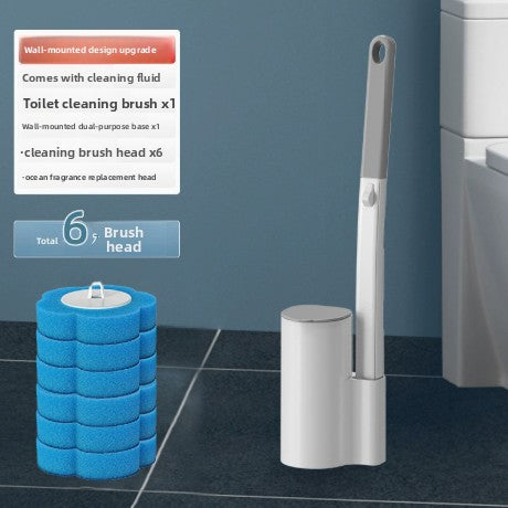 Disposable toilet brush