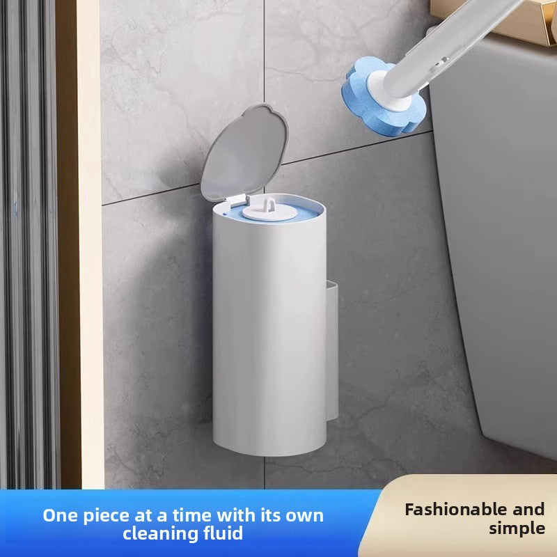 Disposable toilet brush