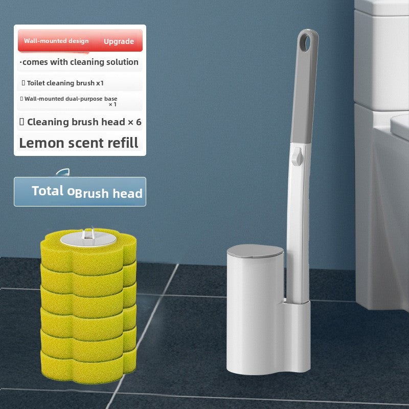 Disposable toilet brush