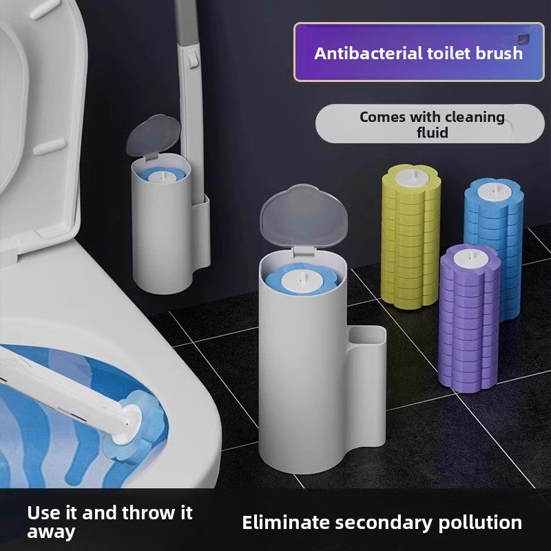 Disposable toilet brush